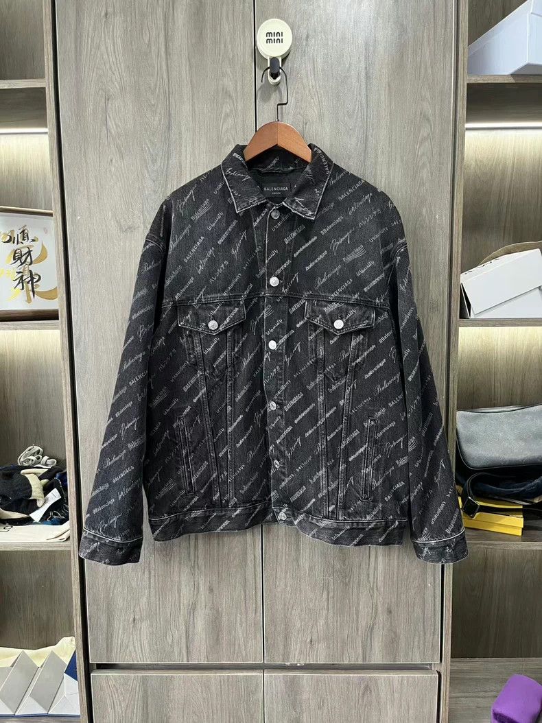 Balenciaga Logo Denim Jacket S - dmc