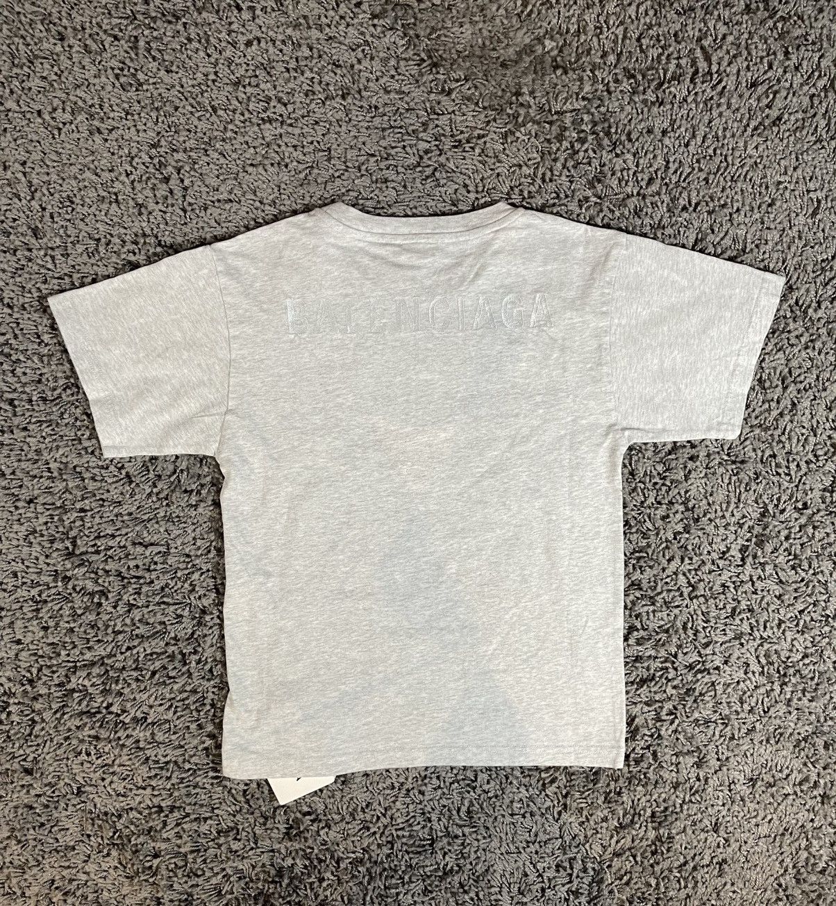 Balenciaga Balenciaga Embroidered Vintage Jersey T-Shirt Pale Heather Size M / US 6-8 / IT 42-44 - 1 Thumbnail