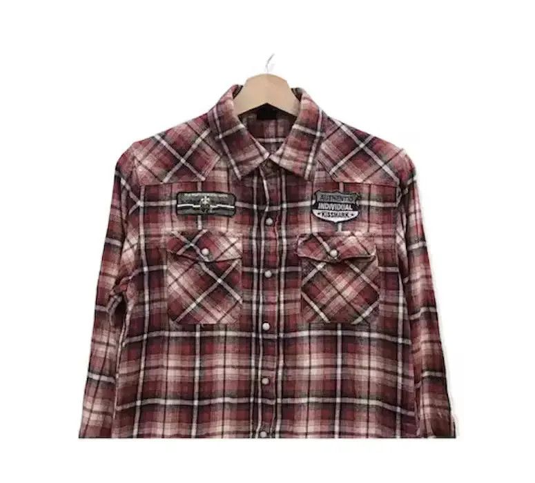 Flannel Japanese Brand Kissmark Plaid Tartan Flannel Shirt Size US XS / EU 42 / 0 - 2 Thumbnail