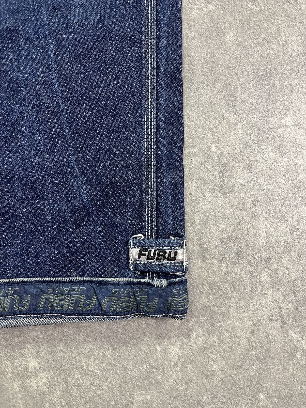 Fubu 90s/00s Fubu Vintage Big Logo Baggy Carpenter Denim Jeans 34 Size US 34 / EU 50 - 5 Thumbnail