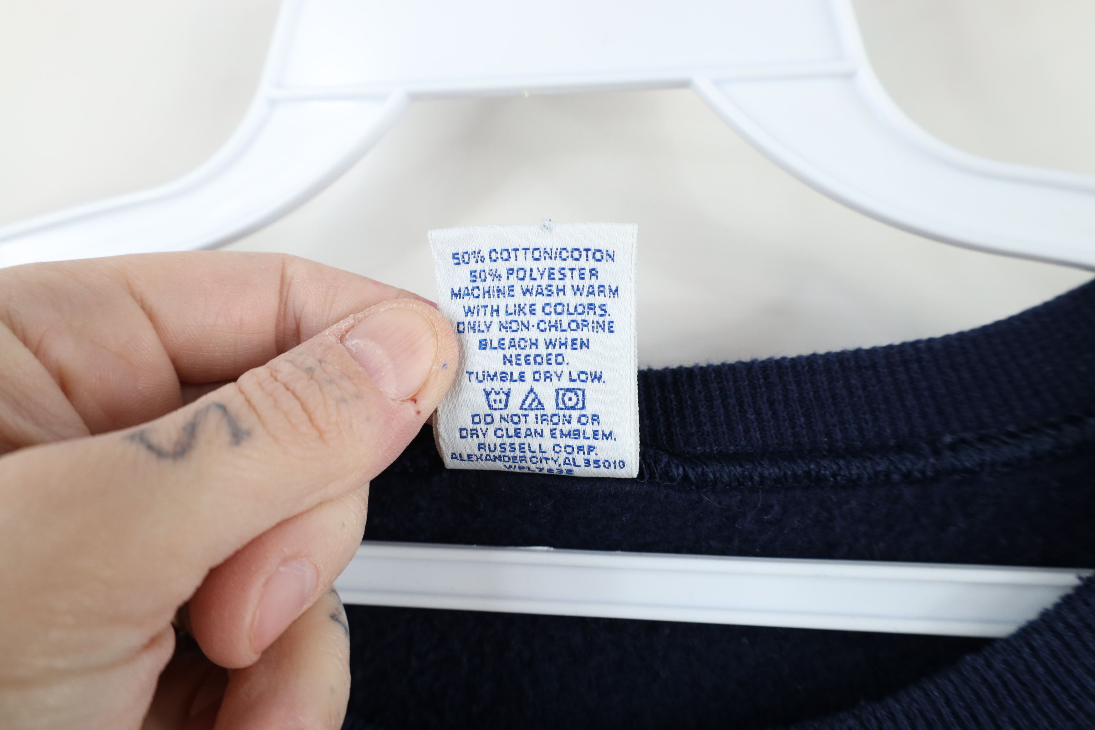 Russell Athletic × Vintage Vintage 90s Russell Athletic University Michigan Sweatshirt Size US L / EU 52-54 / 3 - 9 Thumbnail