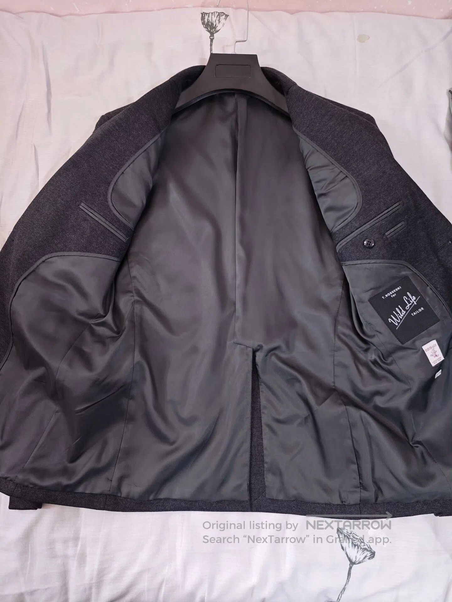 ADAM ET ROPE Wildlife Tailored Gray Wool Jacket. Size US M / EU 48-50 / 2 - 6 Thumbnail