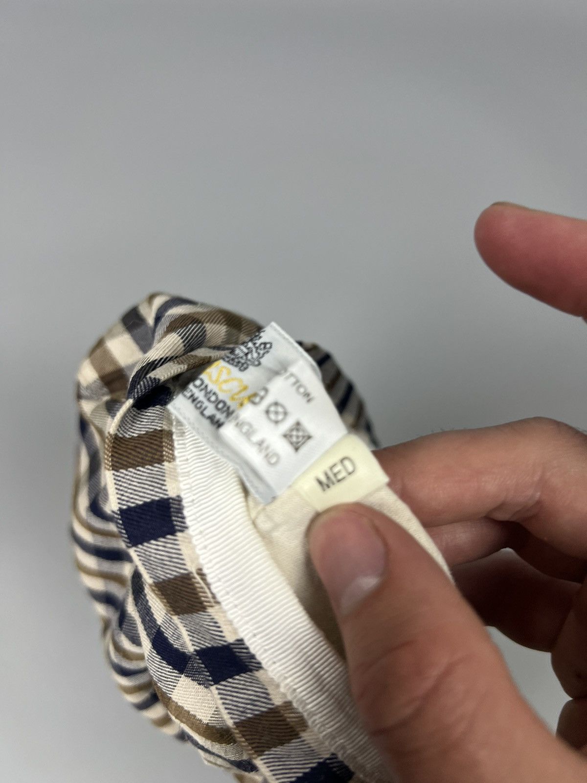 Aquascutum Aquascutum Beret / headdress in a branded checkered pattern Size ONE SIZE - 4 Thumbnail