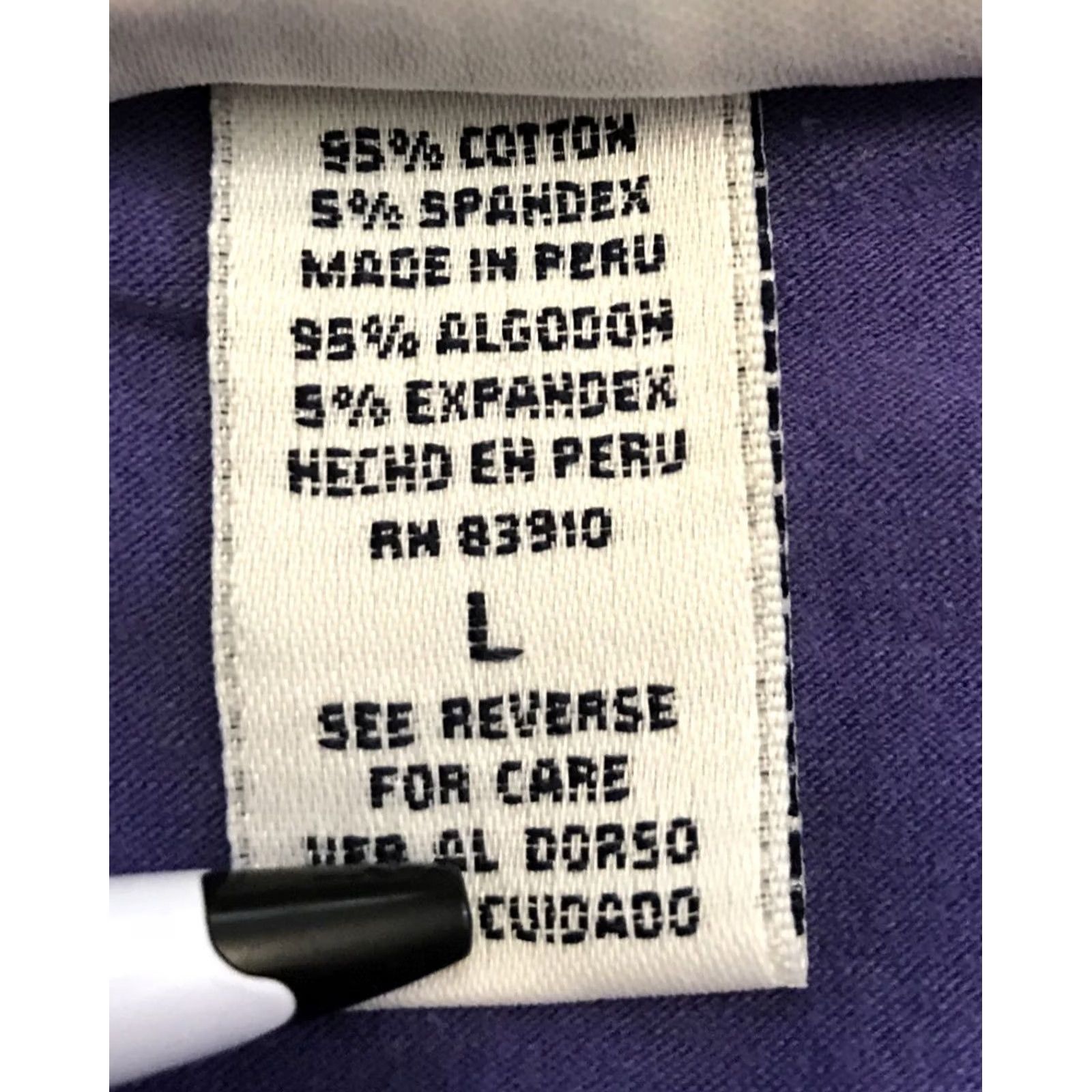 Bill Blass VINTAGE Bill Blass Purple PULLOVER Shirt Women LARGE V-Neck Short Sleeve Knit Cotton Spandex Casual 20.5" Pit 23" Length Mens Women Girls 440 Size L / US 10 / IT 46 - 4 Thumbnail