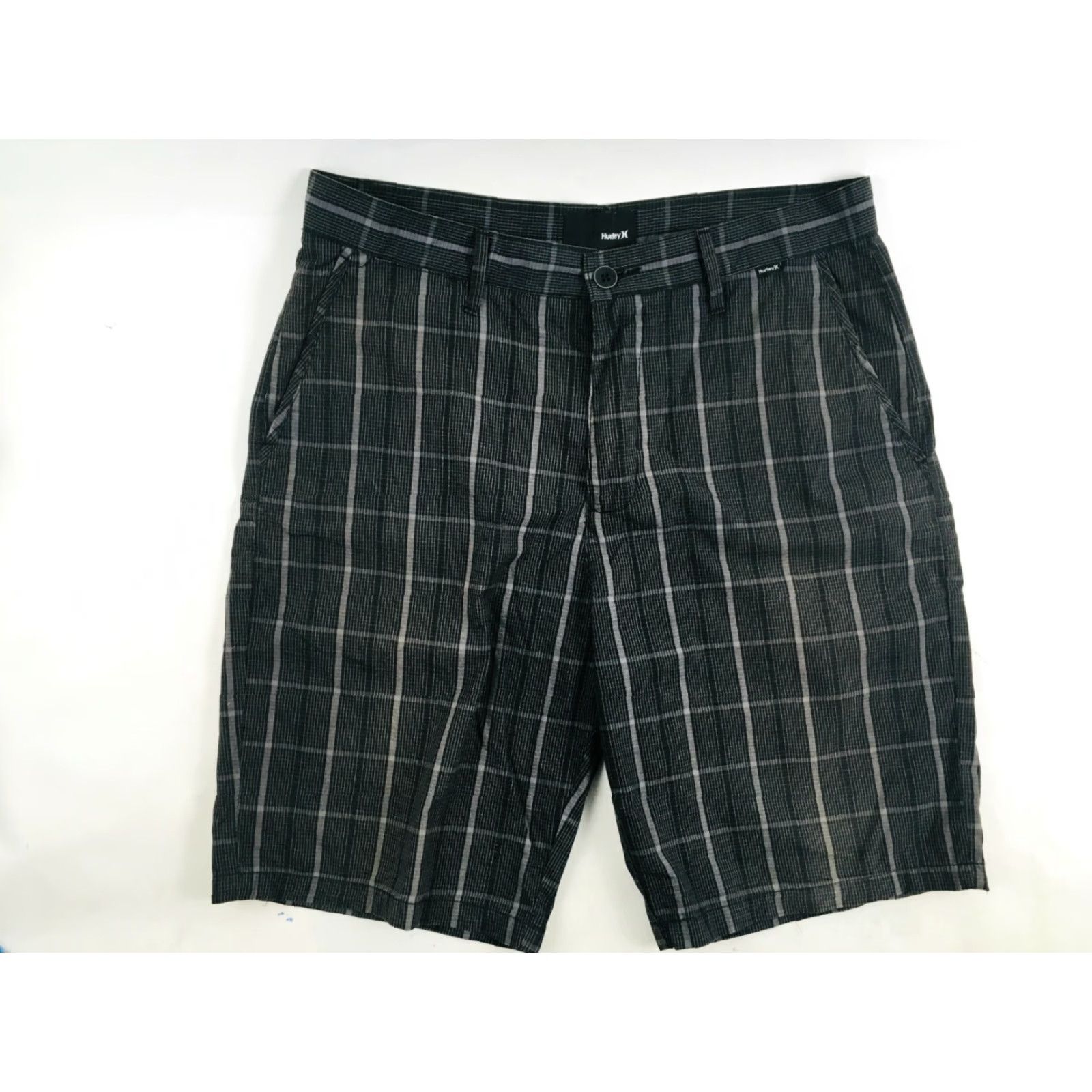 Hurley Hurley Shorts Men’s Size 32 Black Gray Plaid Classic Outdoors Flat Front Pockets Size US 32 / EU 48 - 2 Thumbnail