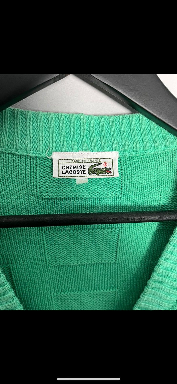 Lacoste × Vintage Vintage Lacoste sweater cardigan Size US L / EU 52-54 / 3 - 2 Thumbnail