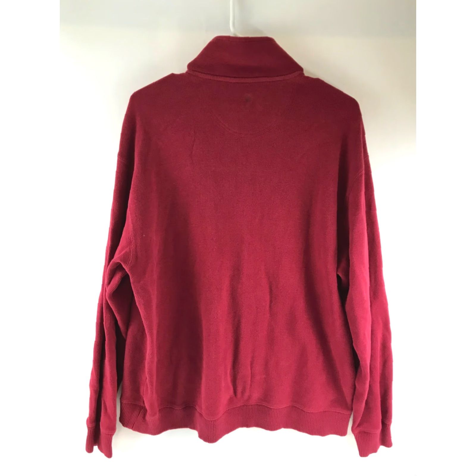 Vintage Paradise Collections Sweater Men Size L Red 1/4 Zip Turtle Neck Pullover Size US L / EU 52-54 / 3 - 2 Thumbnail