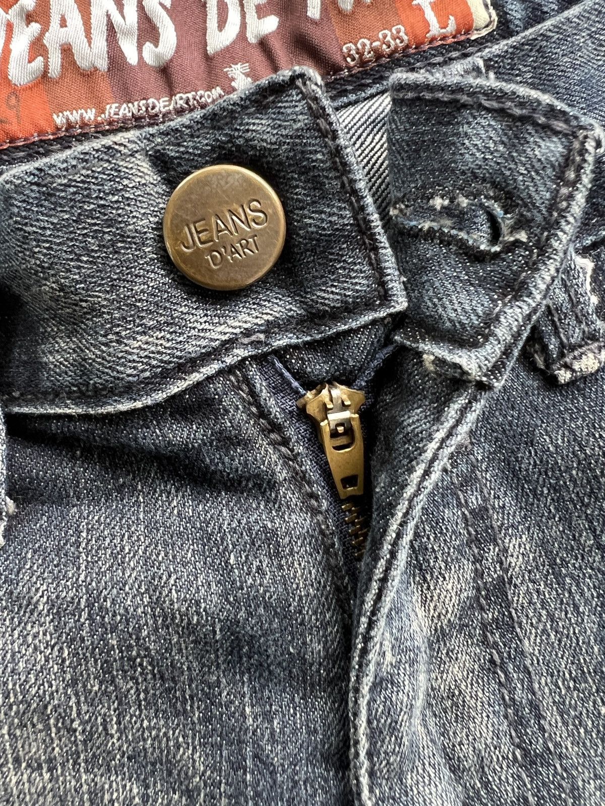 20471120 Jeans De Art 🇯🇵 Cyberpunk Multipocket Flare Denim Cargo Size US 33 - 10 Thumbnail