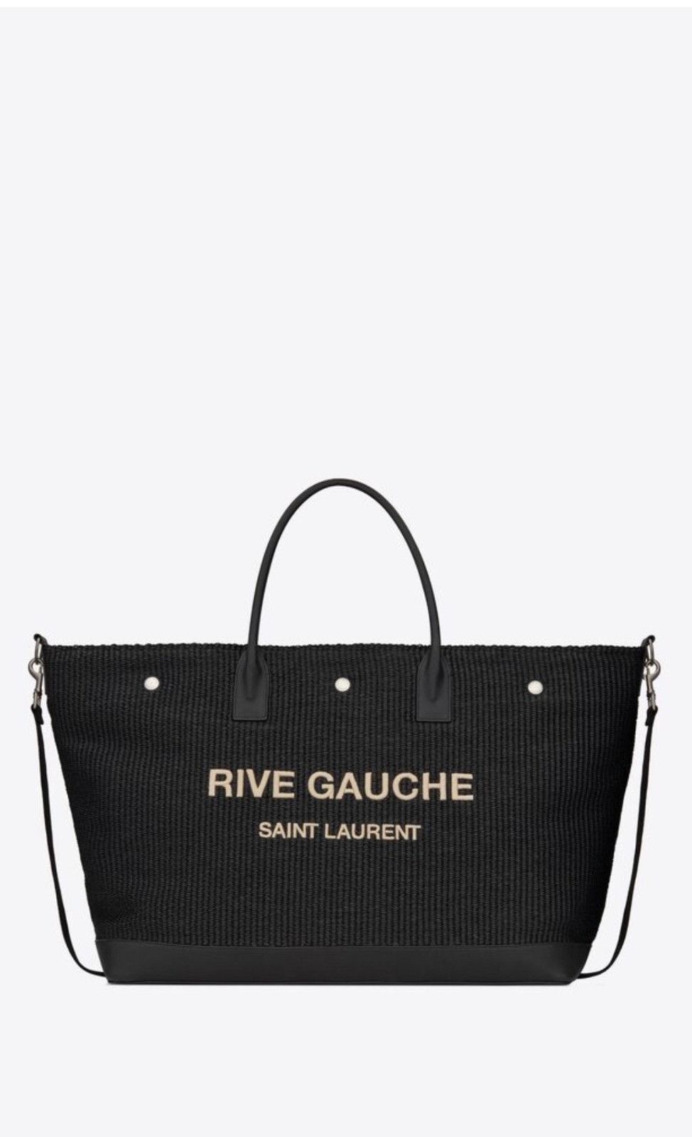 Saint Laurent Paris o1b1hav110824 Size: OS / Gauche Maxi Cabas Bag in Black Size ONE SIZE - 1 Thumbnail