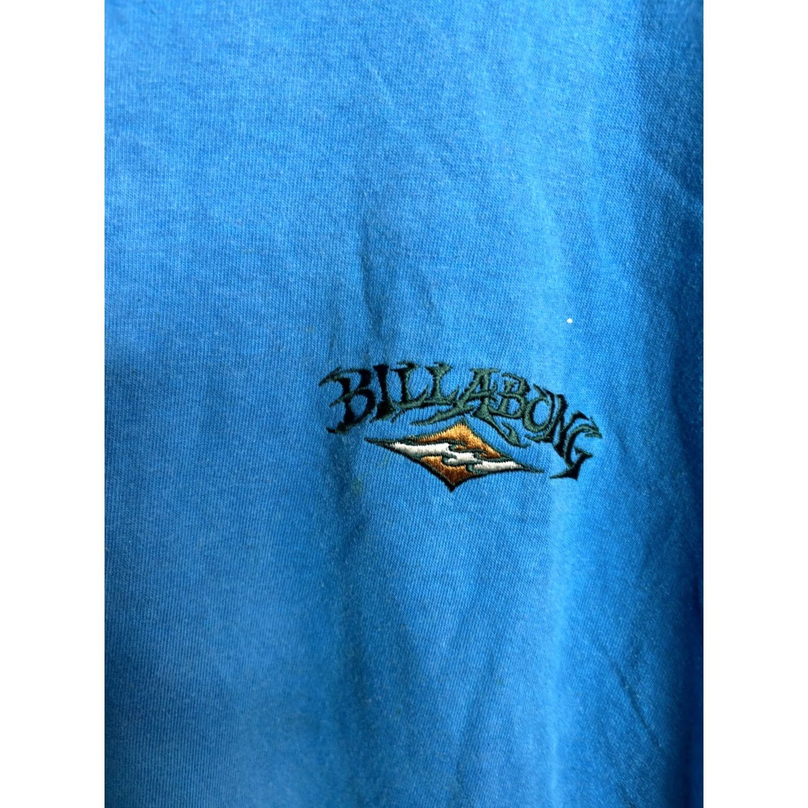 Billabong Billabong T-Shirt Crew Neck 90s Embroidered Vintage Mens Size L Blue Size US L / EU 52-54 / 3 - 2 Thumbnail