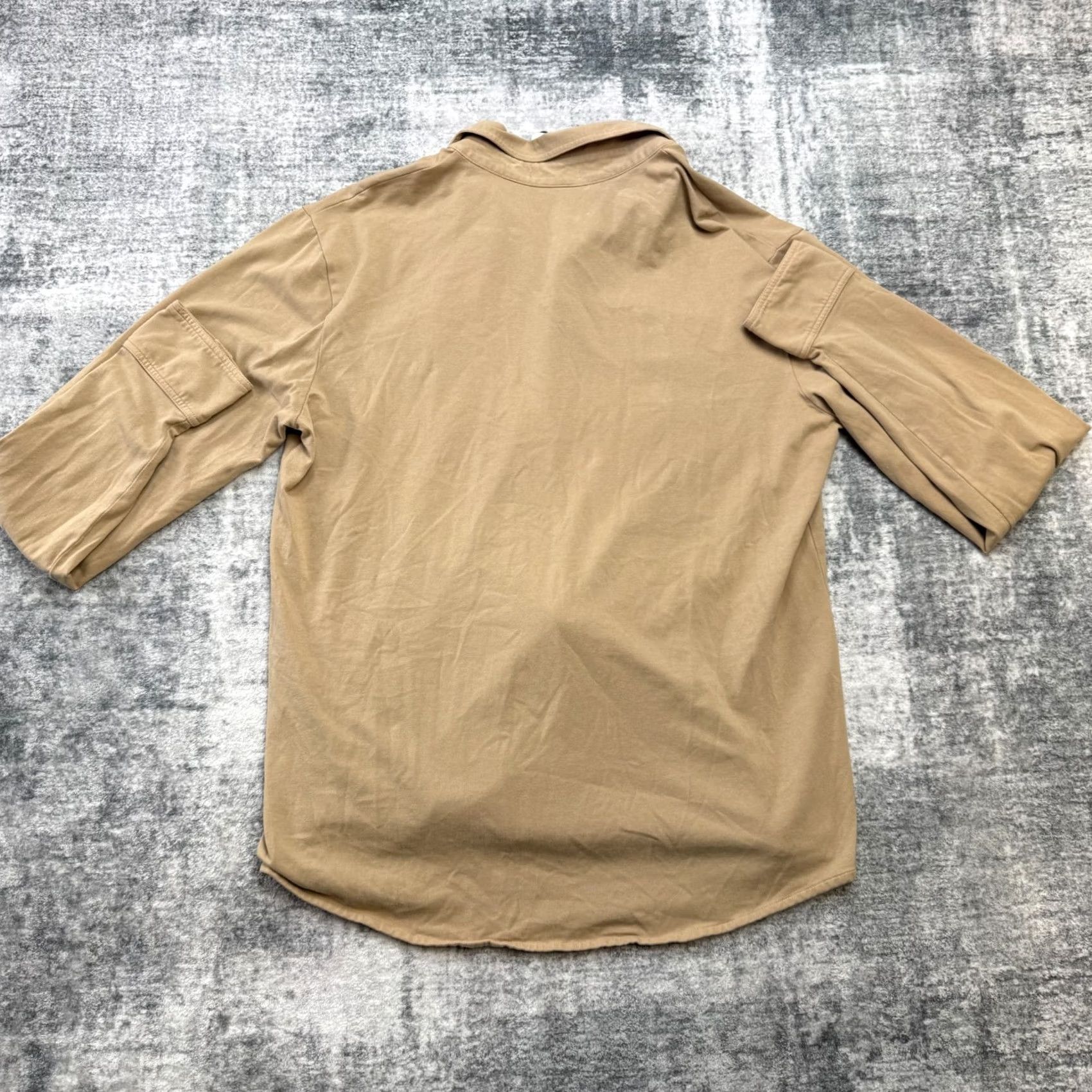 Peter Millar Peter Millar Shirt Men Medium NEW Crown Lava Wash Jersey Pearl Snap Stretch Sand Size US M / EU 48-50 / 2 - 3 Thumbnail
