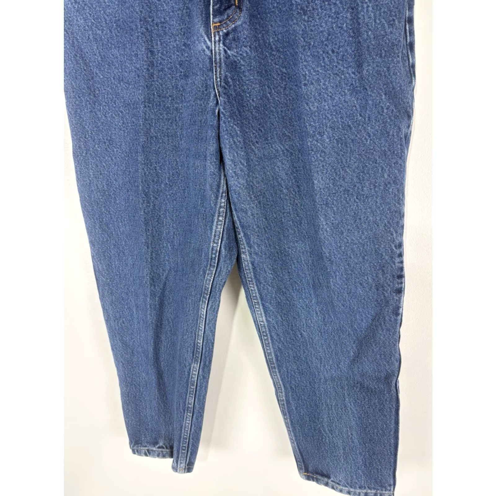 Vintage VINTAGE LL Bean Women's High-Rise Jeans 12P Blue 90s Retro Cotton Capris Size 34" / US 12 / IT 48 - 3 Thumbnail