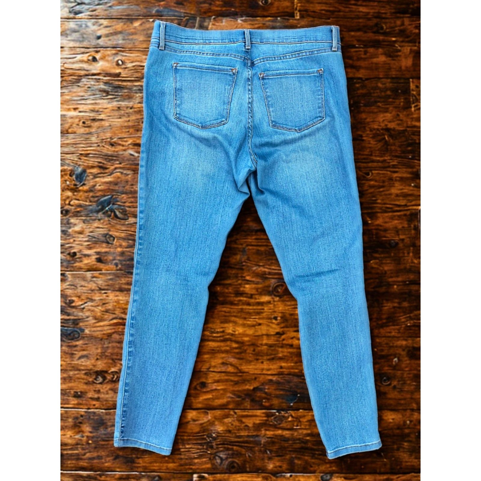 Mott & Bow Mott & Bow Jane Mid-Rise Skinny Jeans Women’s 32x28 Light Blue Denim Stretch Jeans City 5-Pocket Size 24" / US 00 / IT 34 - 3 Thumbnail