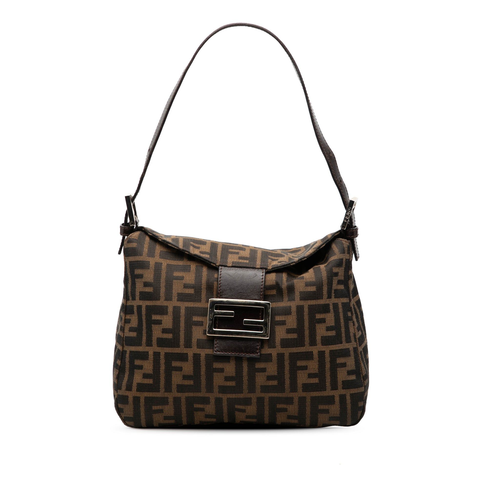 Fendi Zucca Canvas Double Flap Shoulder Bag Size ONE SIZE - 1 Thumbnail