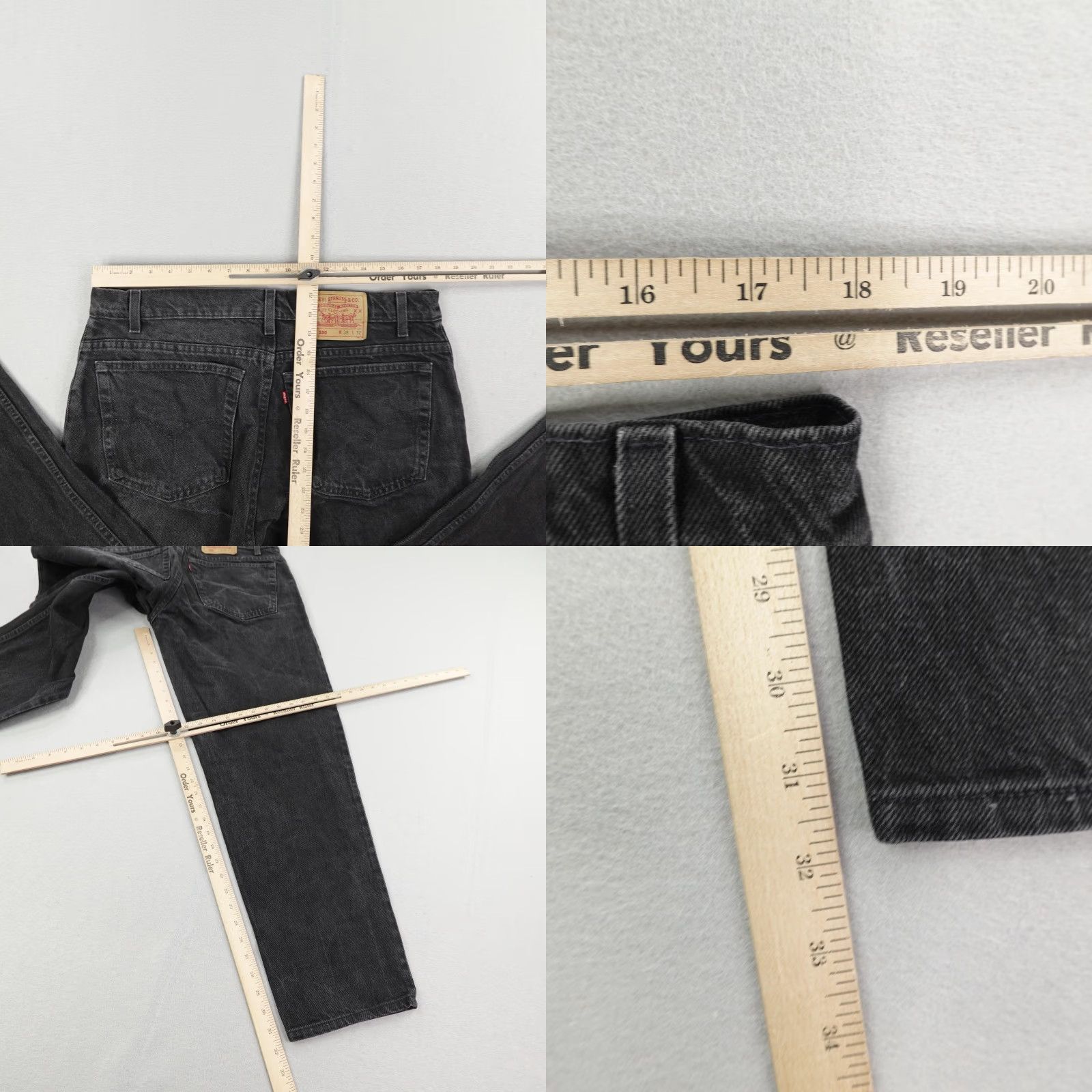 Levi's VINTAGE Levi's Jeans Mens 38x32 Tapered Fit Black Denim 90s Retro Relaxed Fit USA Size US 38 / EU 54 - 8 Thumbnail
