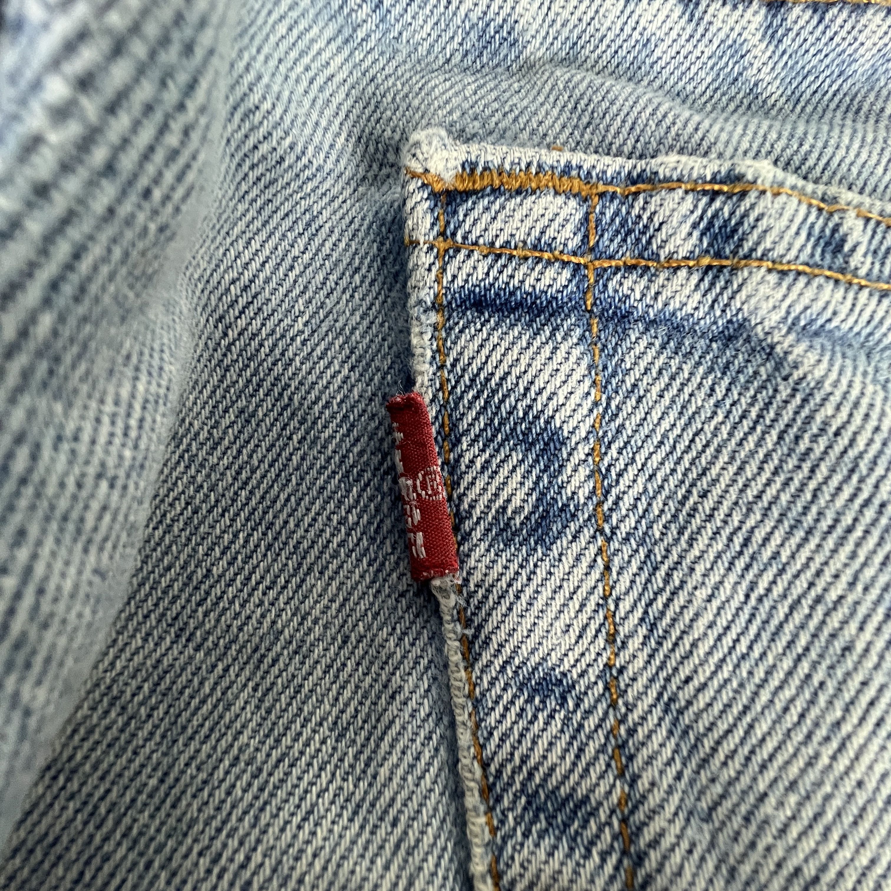 Levi's × Vintage Y2K Levi's Jeans 505 Straight Blue Faded Grunge Cotton Denim Size US 33 - 14 Thumbnail