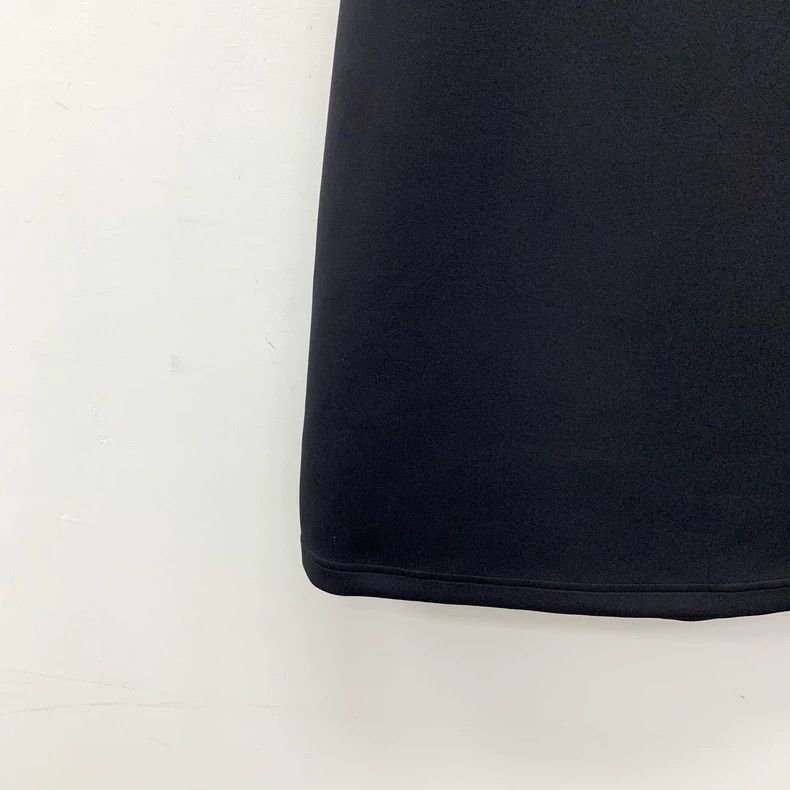 Louis Vuitton 23 Black Doll-Neck Short Sleeve Dress