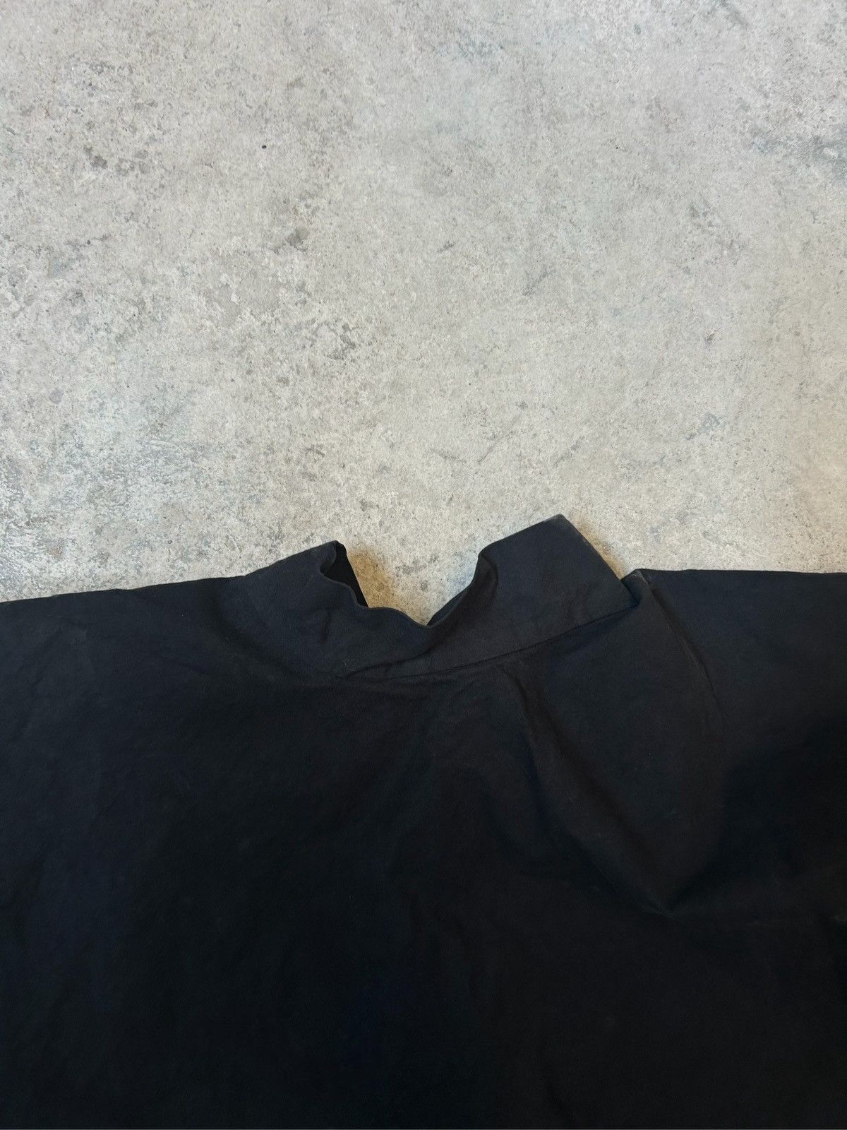 Yeezy YZY Sunday Service Black Distressed Cropped Poncho Size US M / EU 48-50 / 2 - 2 Thumbnail