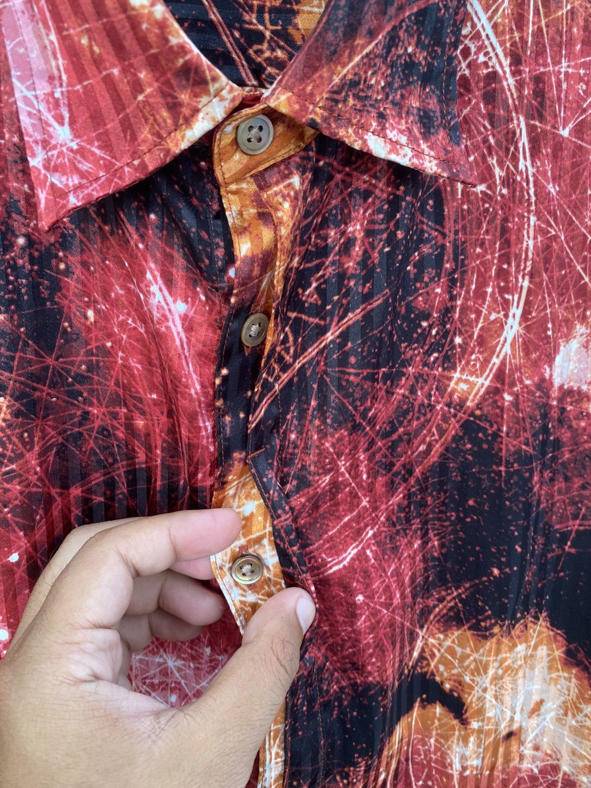 Tornado Mart Tornado Mart Cosmic Fiery Button Longsleeve Shirt Size US M / EU 48-50 / 2 - 5 Thumbnail