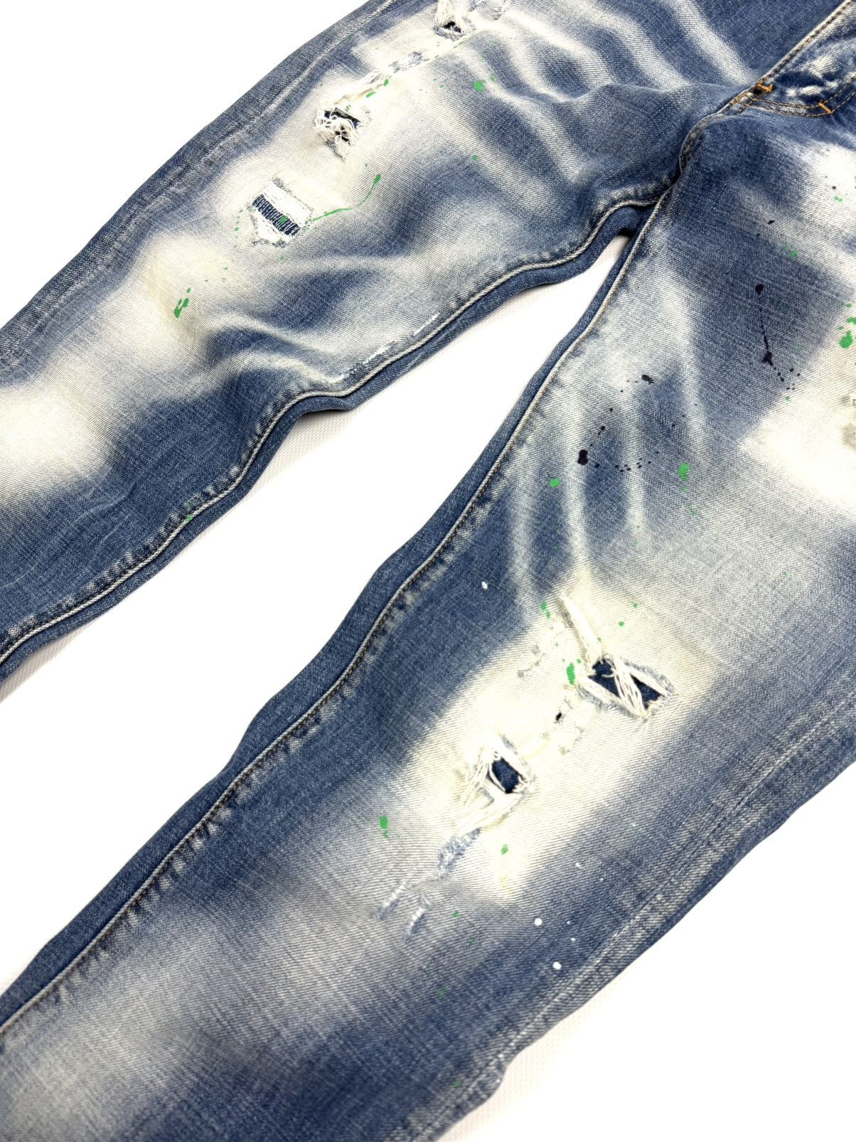 Dsquared2 Dsquared2 Slim Blue Jeans Distressed Paint Splatter Italy 48 Size US 32 / EU 48 - 7 Thumbnail
