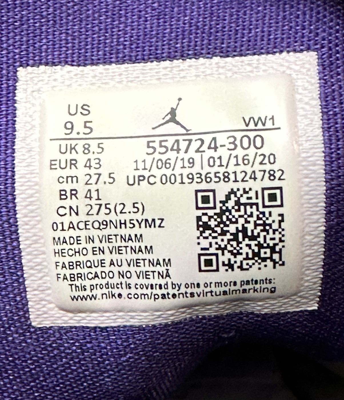 Jordan Brand × Nike RARE Jordan 1 Mid " Incredible Hulk " Sz. 9.5 Purple + Green Size US 9.5 / EU 42-43 - 10 Thumbnail