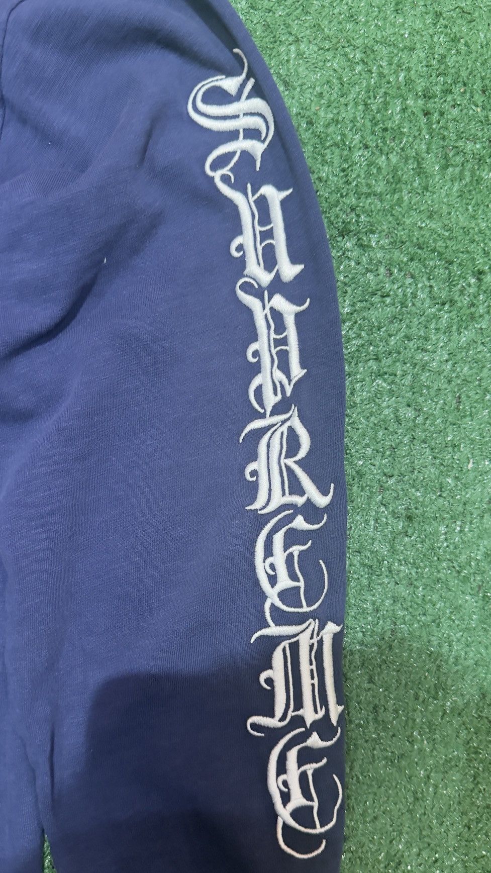 Supreme Supreme Old English Navy Blue Shirt Size US M / EU 48-50 / 2 - 4 Thumbnail