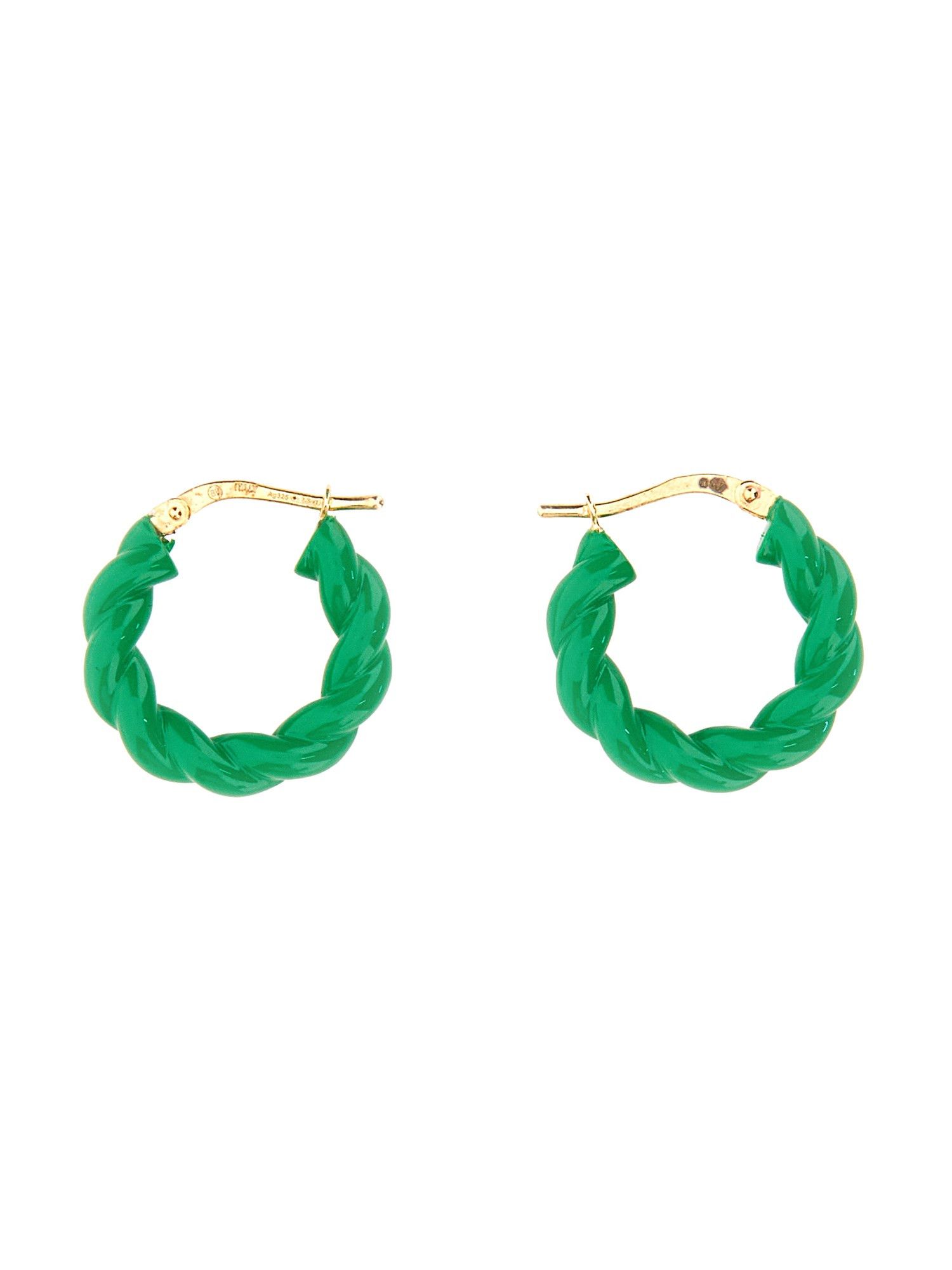 Bottega Veneta o1n1vont1124 Size: OS / Twist Earrings in Parakeet Size ONE SIZE - 1 Thumbnail