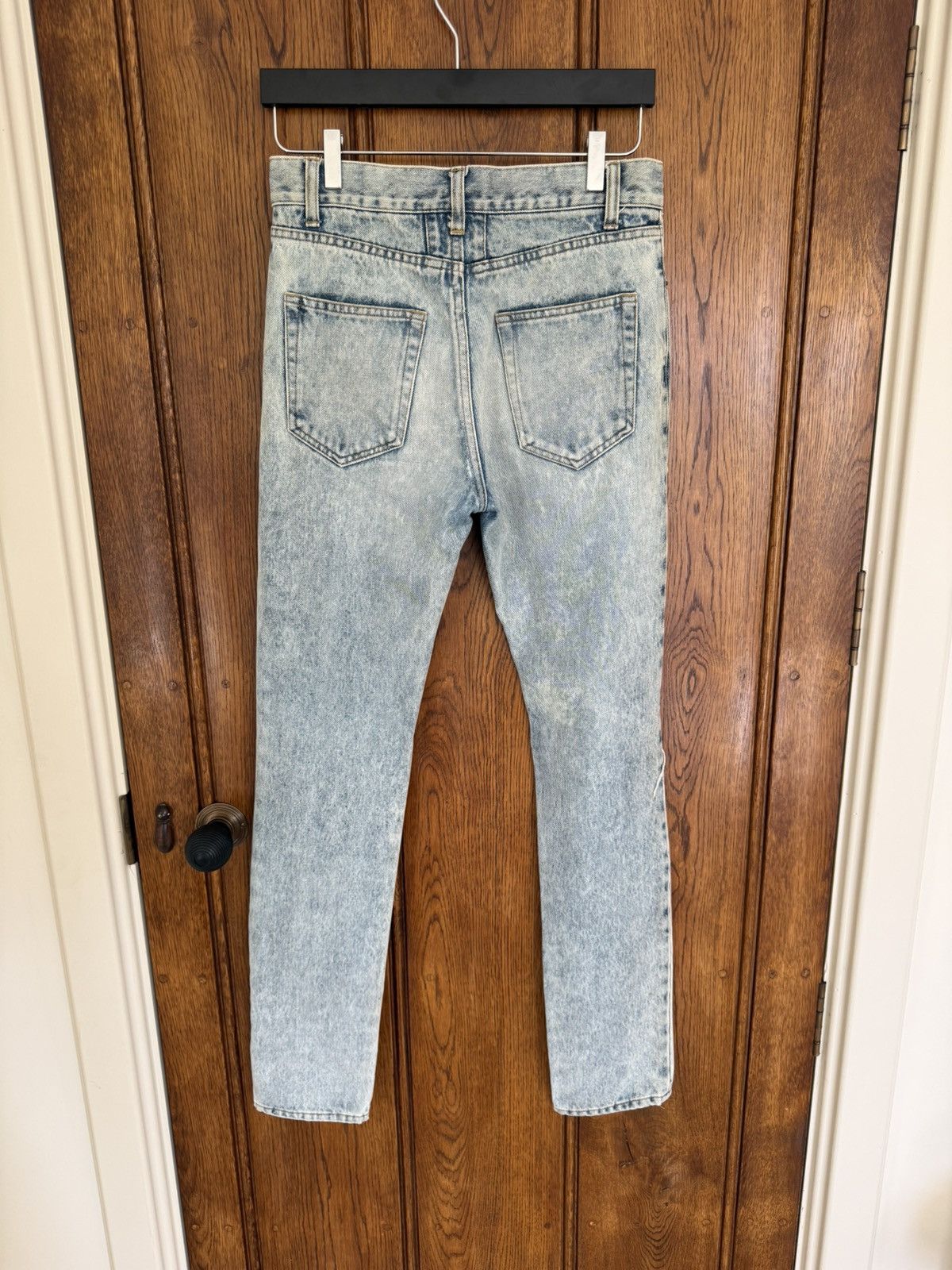 Saint Laurent Paris 1/1 SS16 Saint Laurent knee slit crash hedi jeans 28 sample Size US 28 / EU 44 - 18 Thumbnail