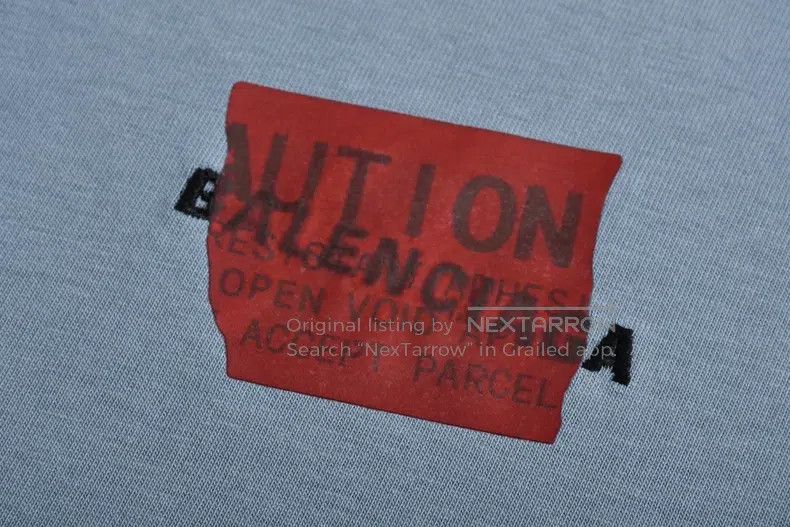 Balenciaga Balenciaga Men's Tape Short Sleeve T-Shirt Size US S / EU 44-46 / 1 - 4 Thumbnail