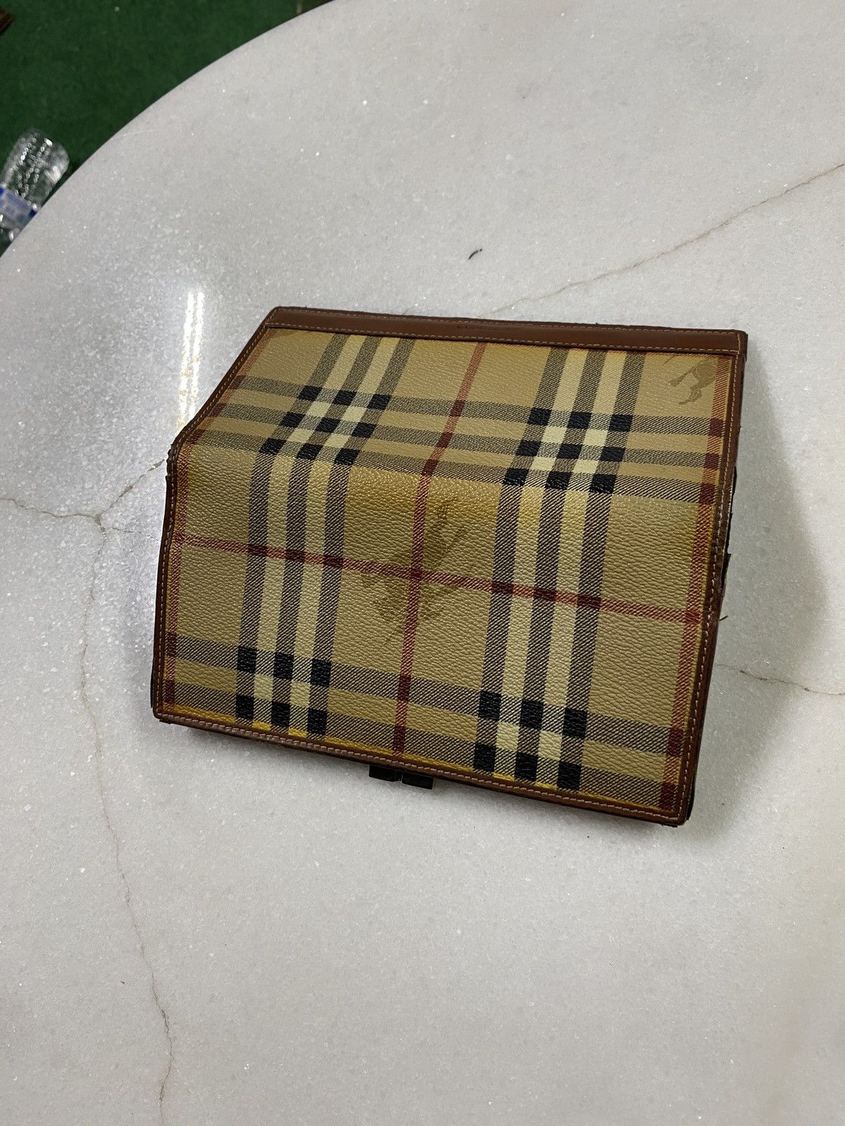 Burberry Burberry Womens Long Plaid Wallet Preowned Size ONE SIZE - 9 Thumbnail