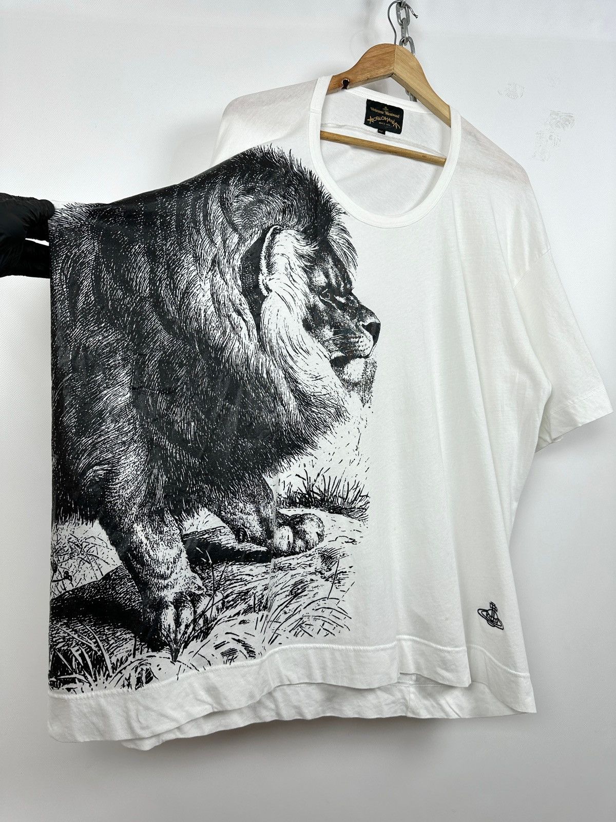 Vivienne Westwood Vivienne Westwood Anglomania Graphic Lion Orb White T-Shirt Size US XL / EU 56 / 4 - 7 Thumbnail
