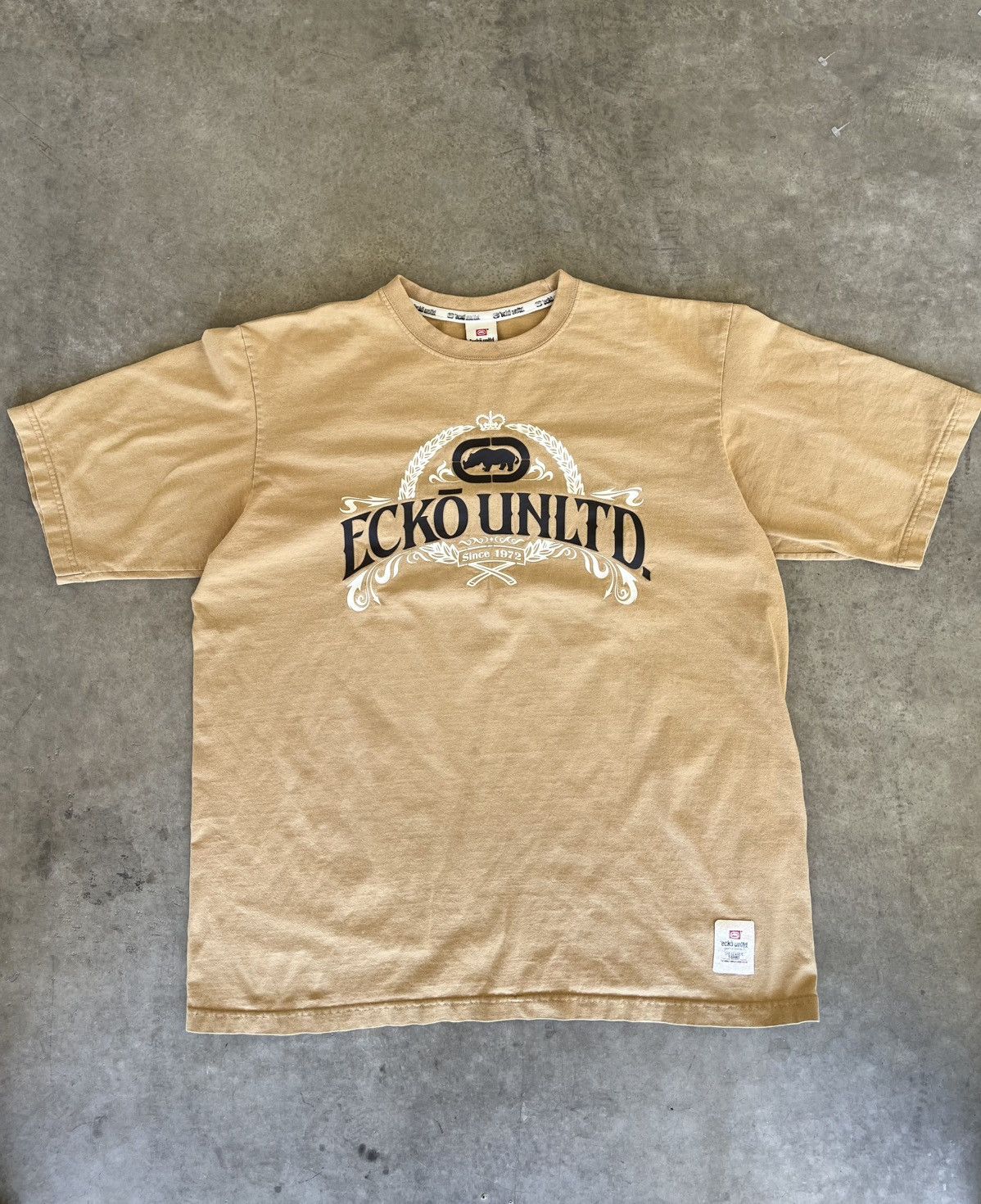 Ecko Unltd. × Vintage Y2K Ecko Unltd Wreath Tee Skate Grunge Punk Size US XL / EU 56 / 4 - 1 Thumbnail