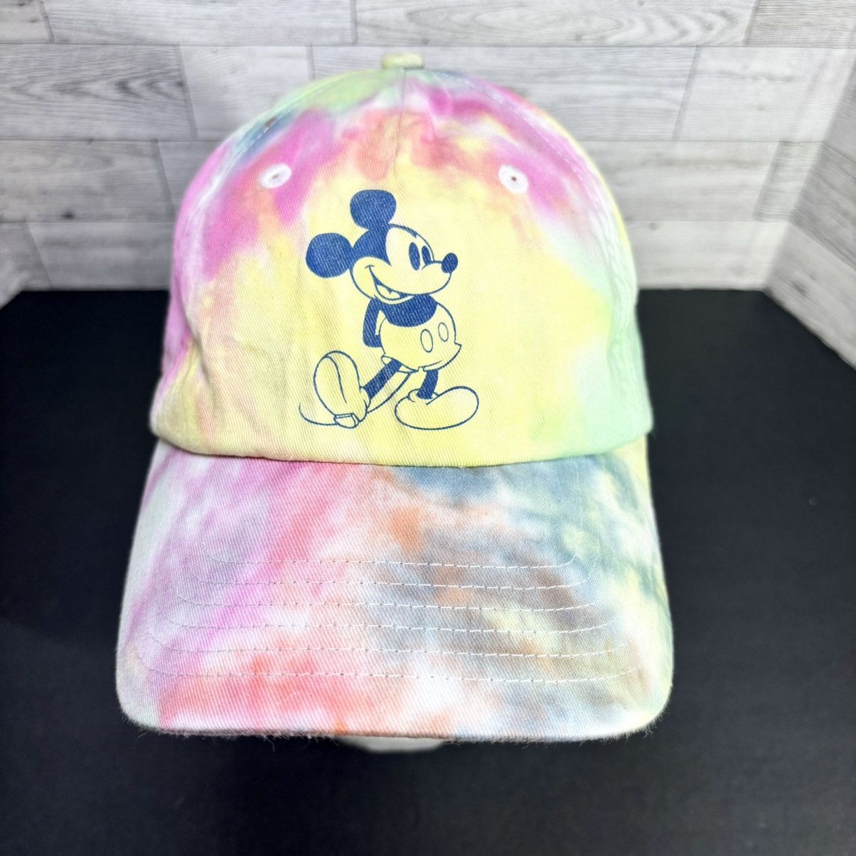 Disney Disney Parks Mickey Mouse Embroidered Pastel Tie Dye Hat Size ONE SIZE - 3 Thumbnail