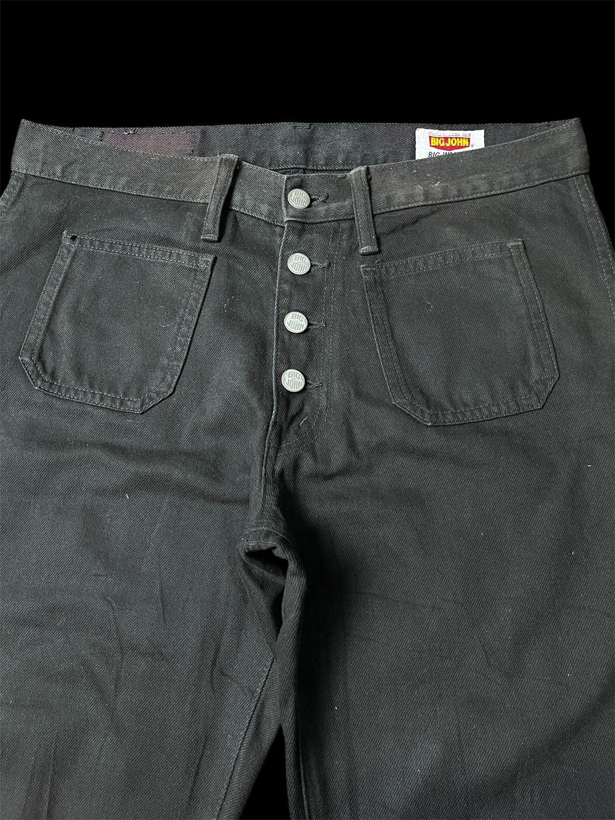 If Six Was Nine Super Flare Big John Distressed Jeans Size US 30 / EU 46 - 6 Thumbnail
