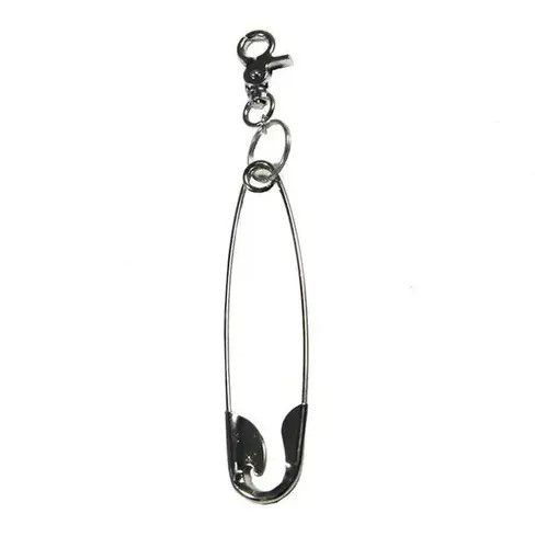 Other Punk Big Safety Pin Metal Pendant Keychain Size ONE SIZE - 2 Thumbnail