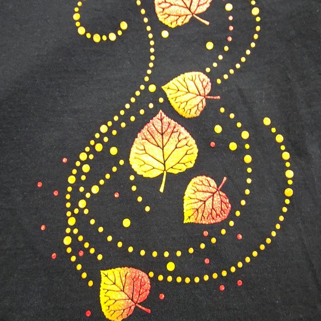 Vintage Rocky Mountain Park Shirt Autumn Leaves Black 3/4 Sleeve S Size S / US 4 / IT 40 - 4 Thumbnail