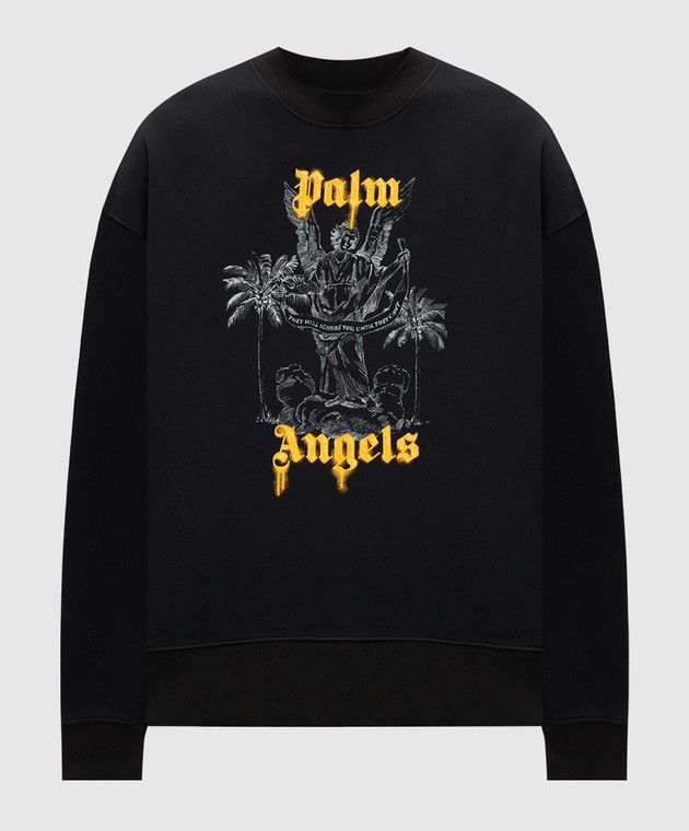 Palm Angels o1s22i1n1224 Pencil Sweatshirt in Black Size US M / EU 48-50 / 2 - 1 Thumbnail