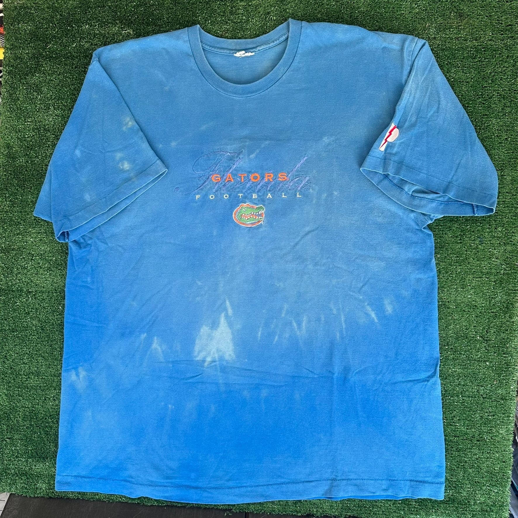 NCAA Vintage 90s UF Florida Gators T-Shirt Pro Player Embroidered Size US XXL / EU 58 / 5 - 1 Thumbnail