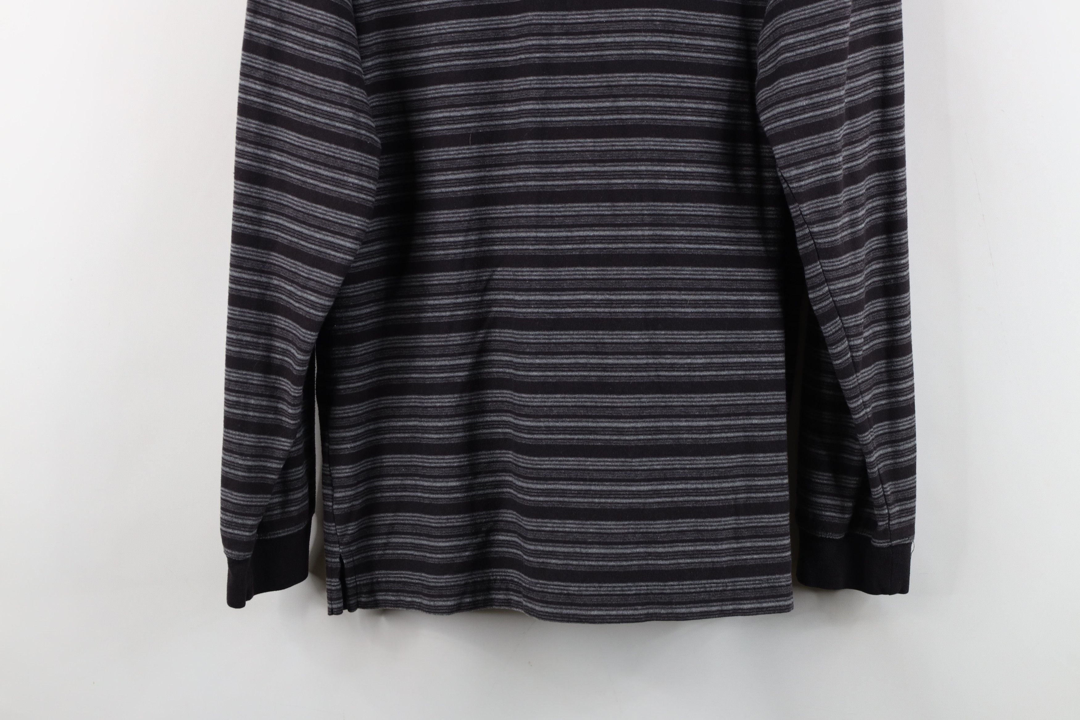 Vintage Vintage 90s Streetwear Striped Knit Long Sleeve Polo Shirt Size US M / EU 48-50 / 2 - 12 Thumbnail