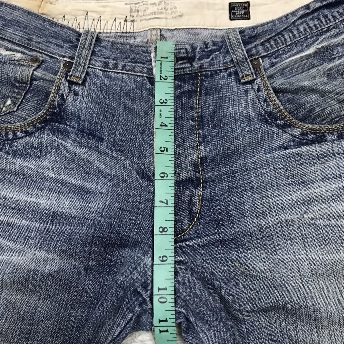 If Six Was Nine Vintage Bartack Work Clothing Distressed Denim Jeans Size US 34 / EU 50 - 23 Thumbnail
