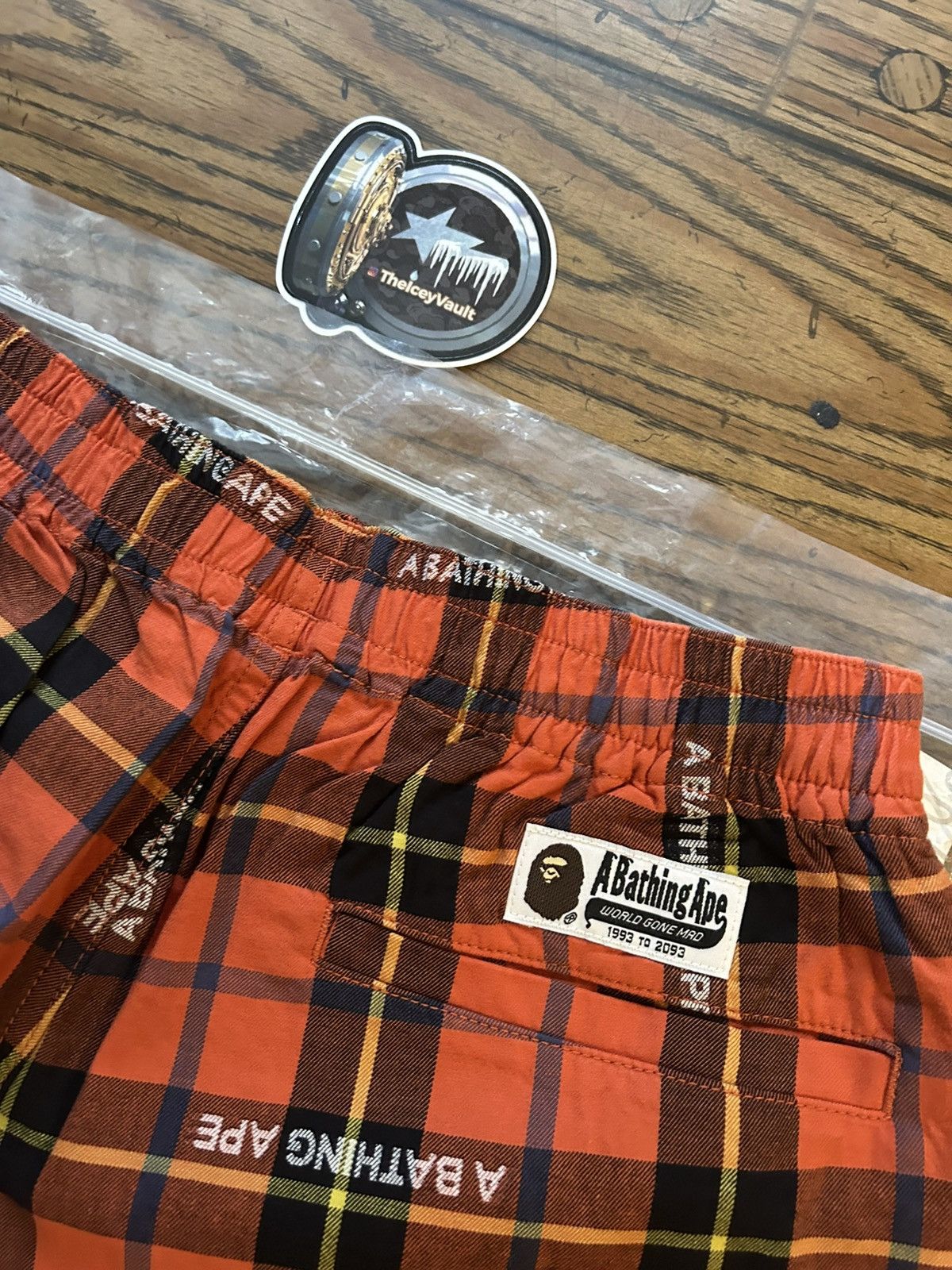 Bape NEW Bape Plaid Pajama Shorts Size US 28 / EU 44 - 5 Thumbnail