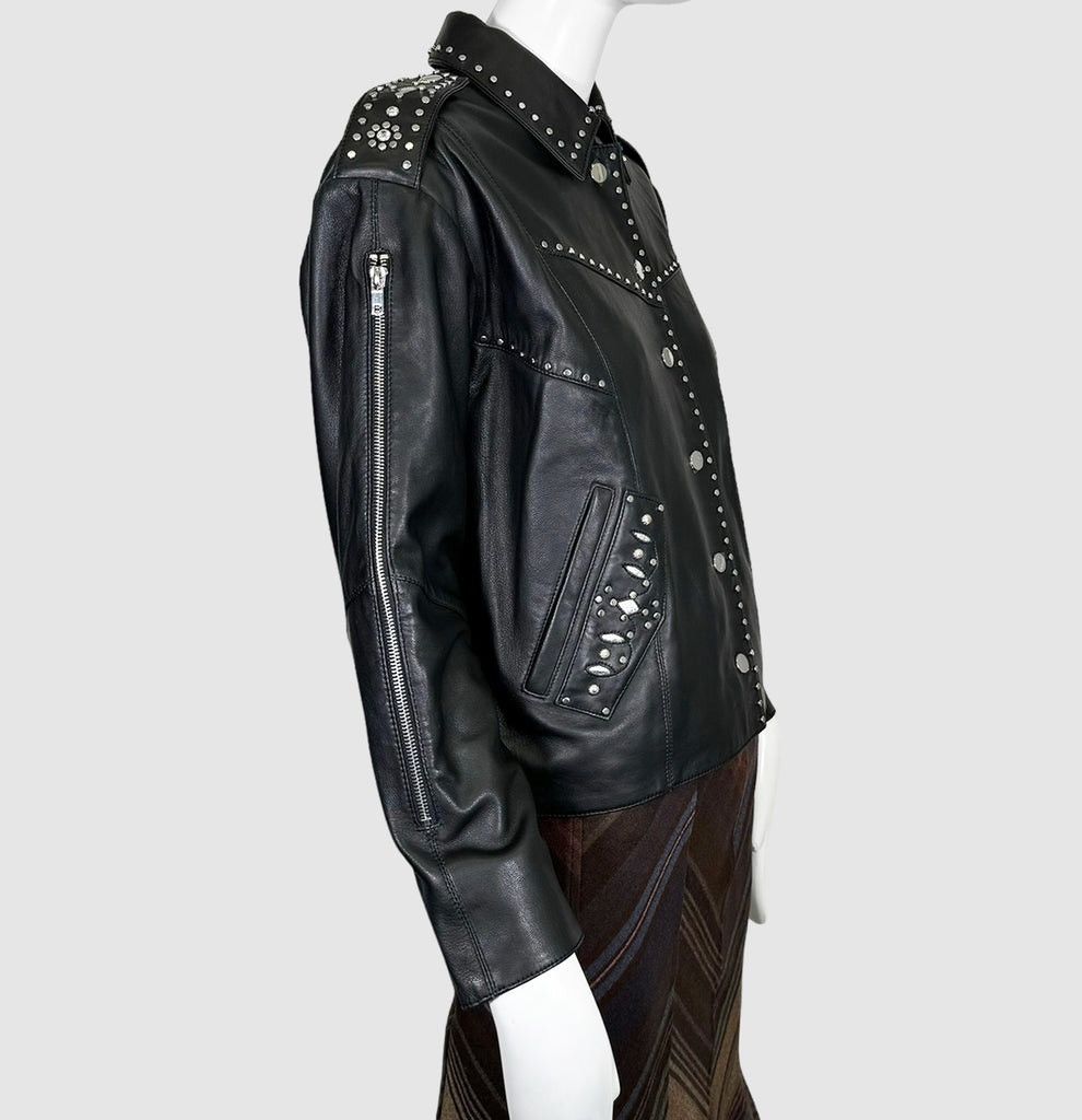 Maje Brand new with tags Maje leather jacket Size M / US 6-8 / IT 42-44 - 12 Thumbnail