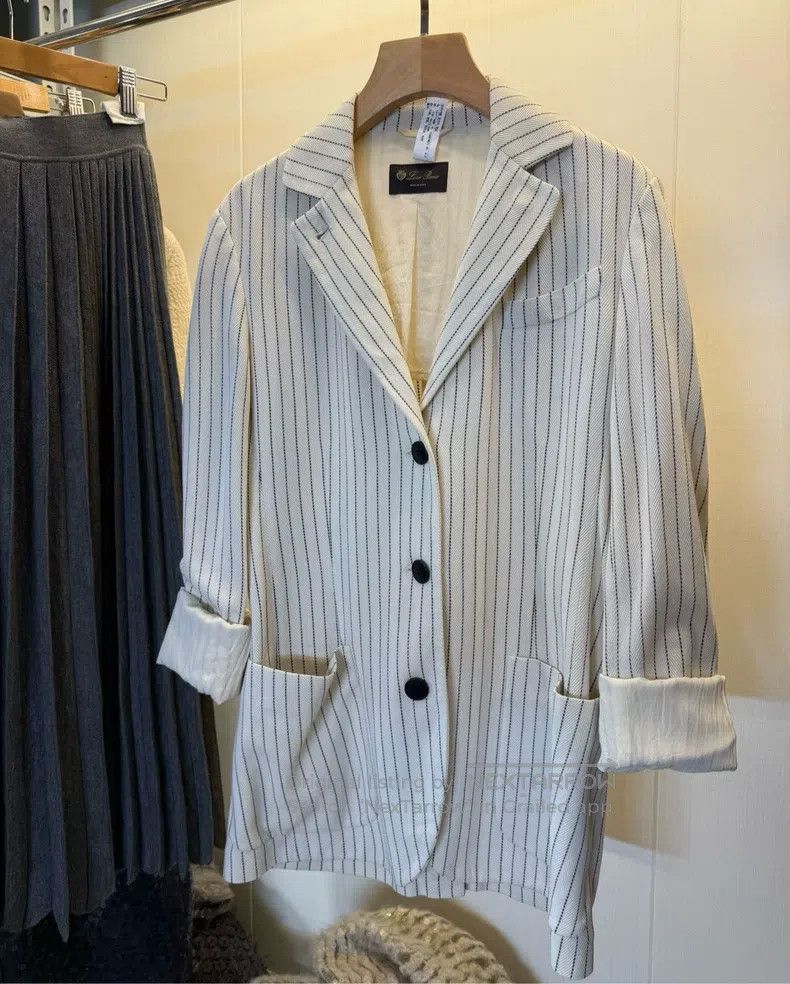 Loro Piana Loro Piana Striped Silk Cotton Jacket Size XS / US 0-2 / IT 36-38 - 6 Thumbnail