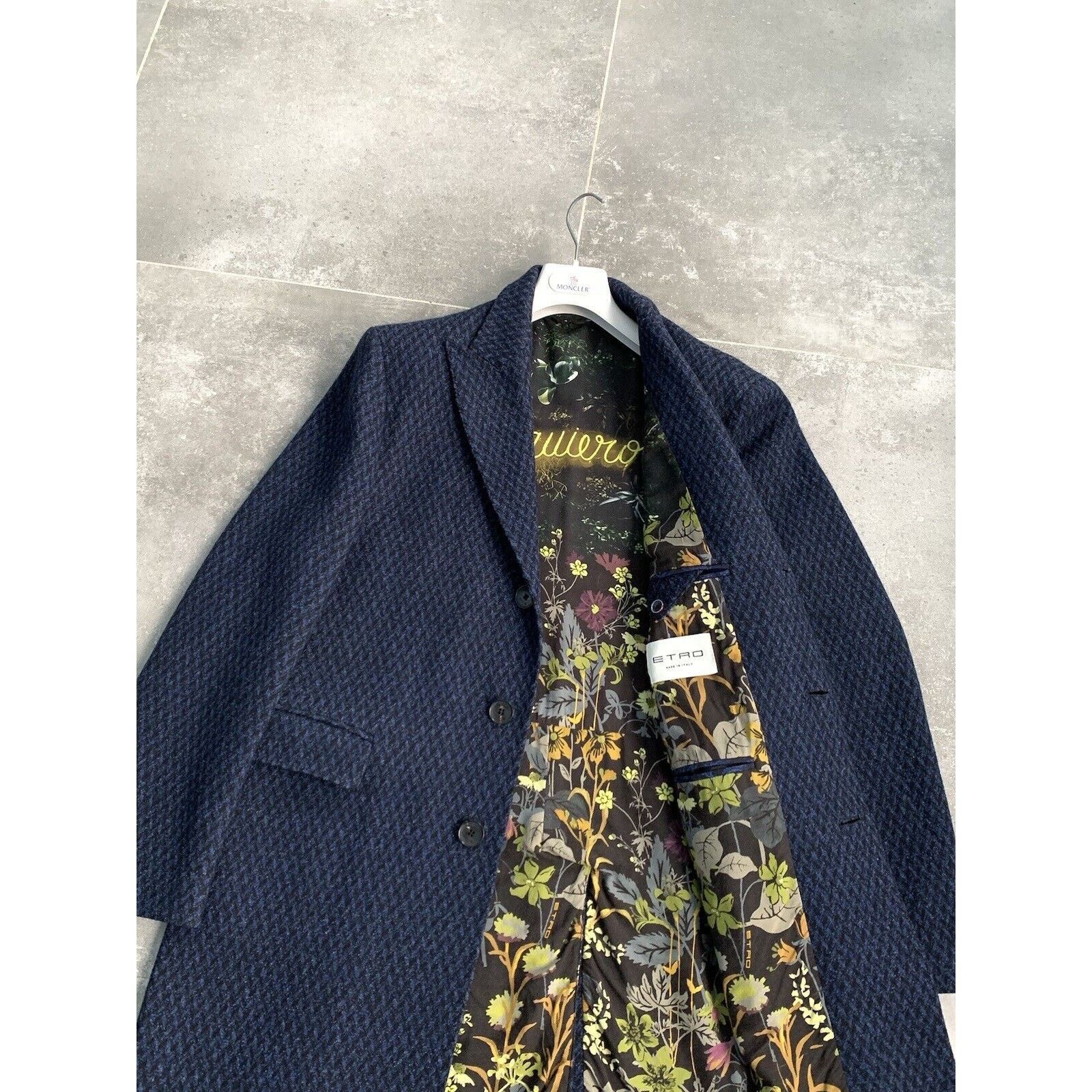 Etro Men's ETRO Long Wool Trench Coat Mac Jacket EU 52 UK 42 L Size US L / EU 52-54 / 3 - 5 Thumbnail