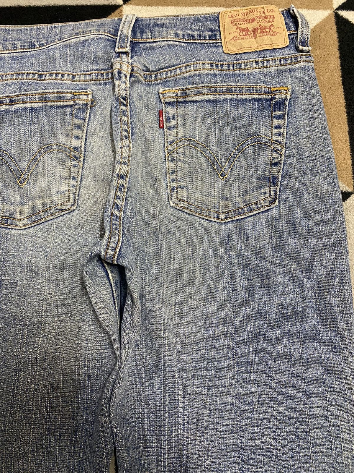 Levi's Vintage Levis Blue Wash Flare Jeans Size 29" - 12 Thumbnail