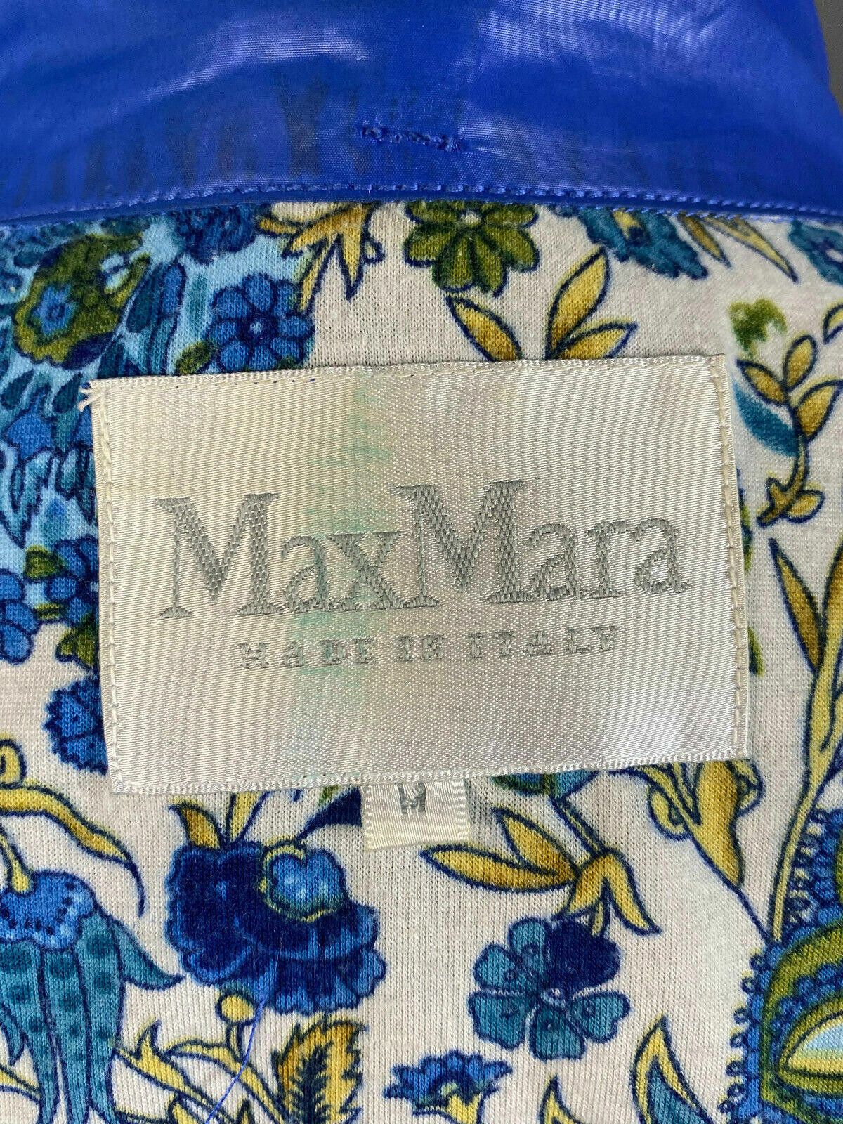 Designer Ladies Max Mara Italy Blue Full Zip Jacket Size 4 Size S / US 4 / IT 40 - 10 Thumbnail
