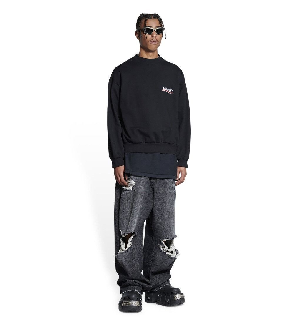 Balenciaga o1srvl11e0526 555 / Political Campaign Sweatshirt Regular Size US L / EU 52-54 / 3 - 6 Thumbnail