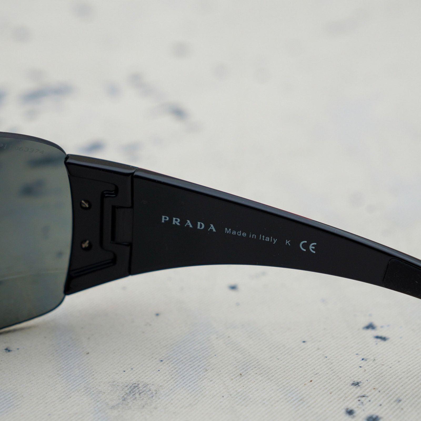 Prada Prada sps 02l rimless shield sport logo black sunglasses Size ONE SIZE - 5 Thumbnail