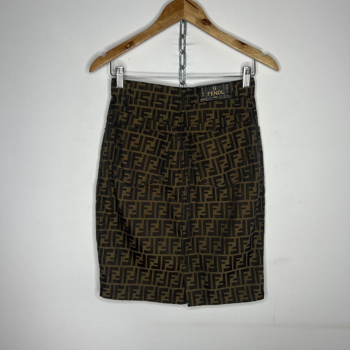 Fendi Fendi Mini Skirt Vintage Zucca Monogram Size 27" / US 4 / IT 40 - 5 Thumbnail