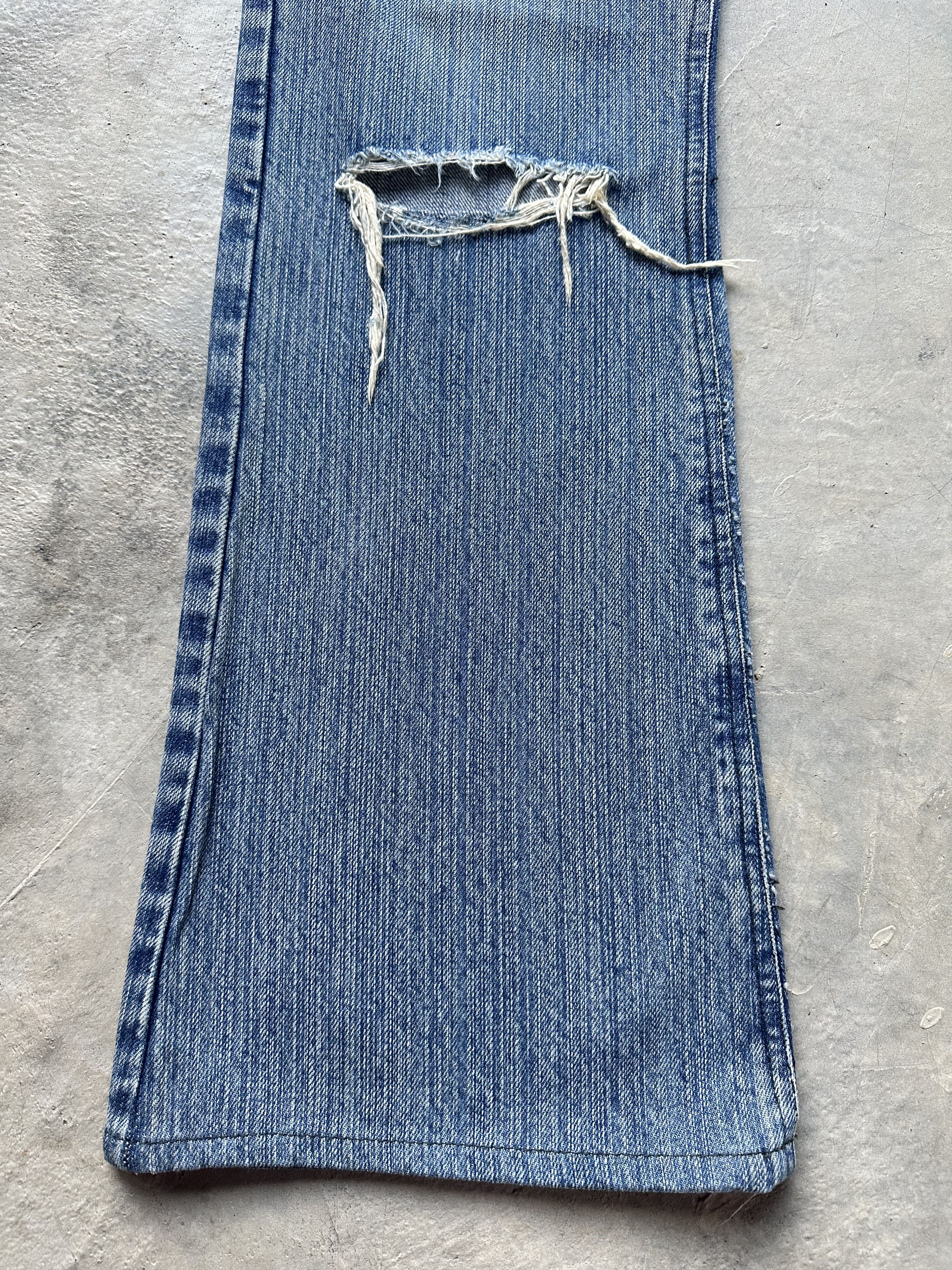 If Six Was Nine Differency by Rupert Edge Mud Paint Patchwork Denim Jeans Size US 30 / EU 46 - 8 Thumbnail